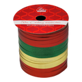 1/8 Inch Curling Ribbon - 4 Colors - 17.5 Feet Each - Red/Green/Gold